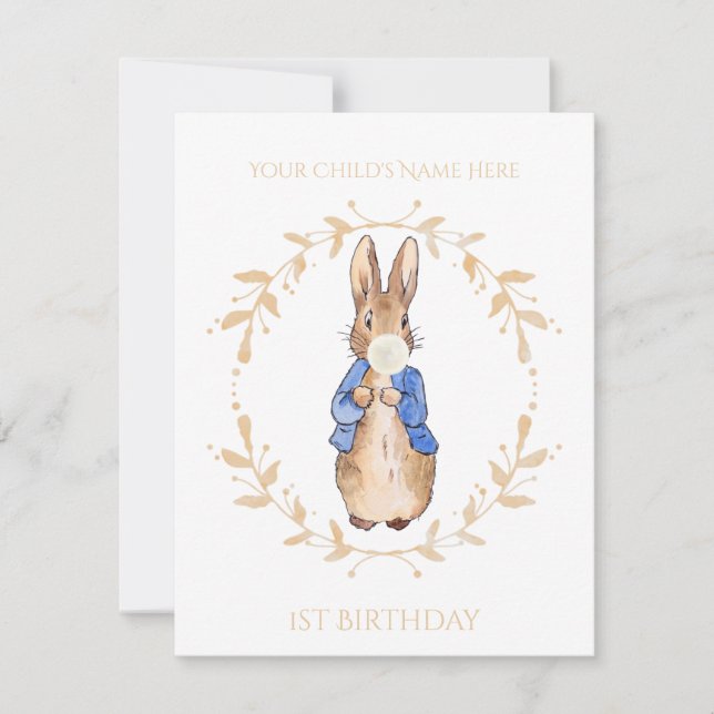 Personnaliser Peter Bubble Gum 1er anniversaire (Devant)