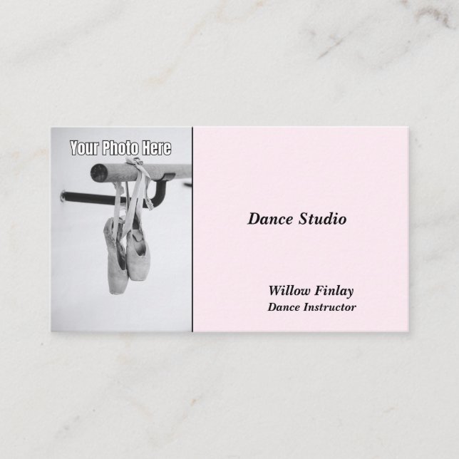 Personnaliser Photo Dance Studio Cartes de visite (Devant)