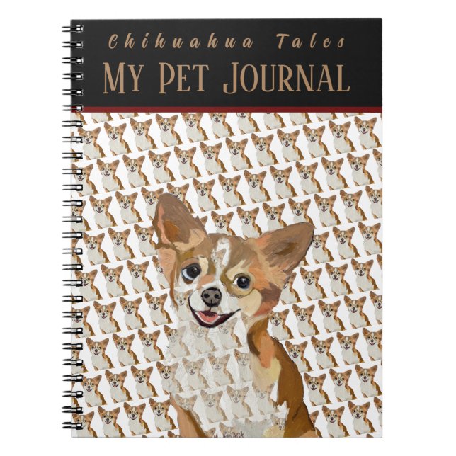 Personnaliser photo & texte Chihuahuas Pet Journal (Devant)