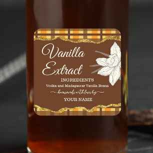 Personnaliser Plaid étiquette d'extraction de vani