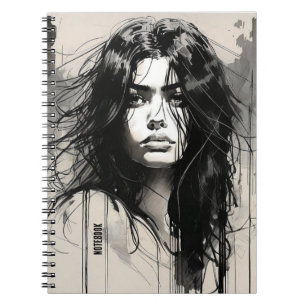 PERSONNALISER : Portrait d'encre   Journal carnet