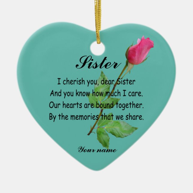 PERSONNALISER SOEUR- ORNEMENT (Devant)