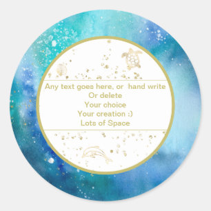 *~* PERSONNALISER Sticker Enveloppe Plage Nautique