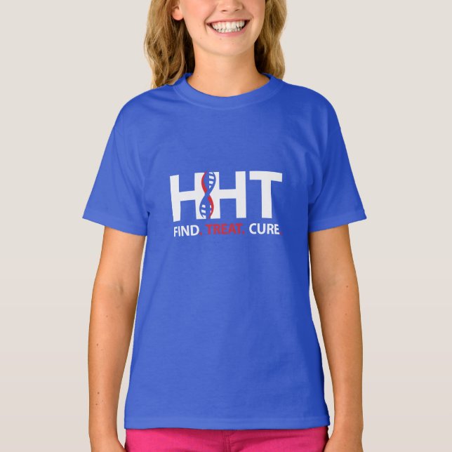 PERSONNALISER ! T-shirt de sensibilisation au HHT (Devant)
