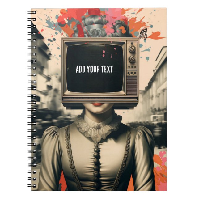 PERSONNALISER : Tête vide | Journal carnet (Devant)