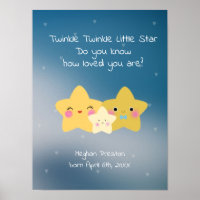 Personnaliser Twinkle Twinkle Little Star | Poster