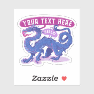 Personnaliser Un Sticker Dragon Grand Cadeau
