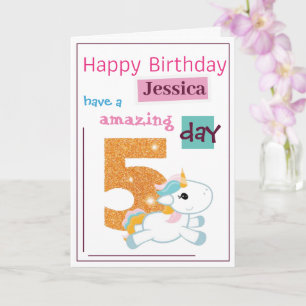 Personnaliser une carte d'anniversaire pour filles