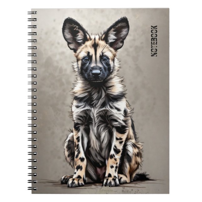 PERSONNALISER : Wild-dog Pup | Journal carnet (Devant)