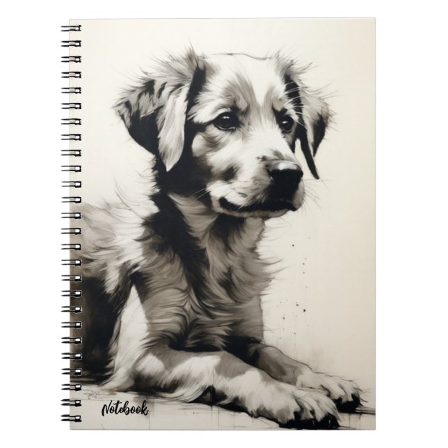 PERSONNALISEZ Carnet Journal Mignon Chien (Devant)