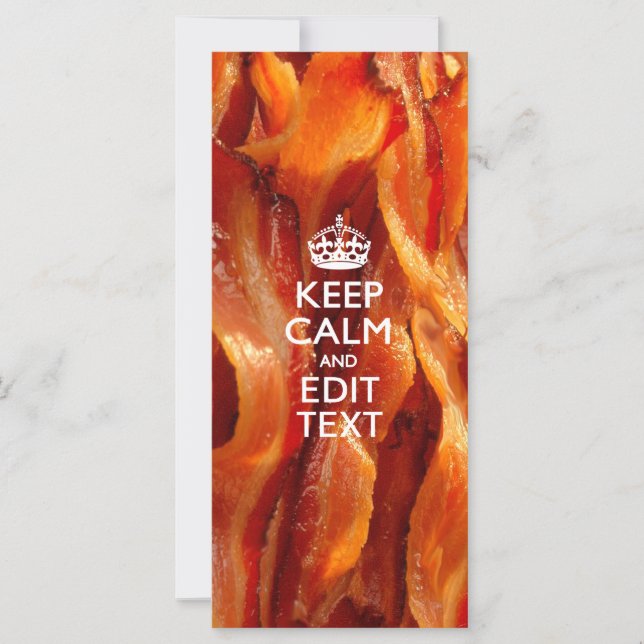 Personnalisez ceci avec Keep Calm et Bacon grésill (Devant)