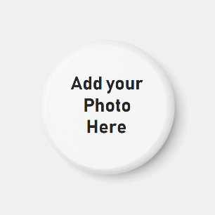 Personnalisez cet aimant photo miniature rond