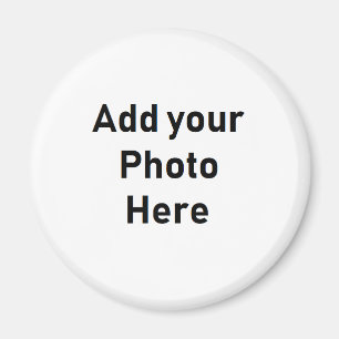 Personnalisez cet aimant photo rond
