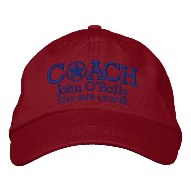 Personnalisez Coach Star Casquette Votre Nom Votre (Devant)