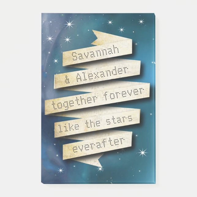 Personnalisez Everafter Like The Stars Post-it® No (Devant)