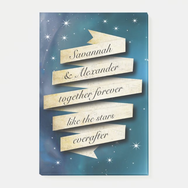 Personnalisez Everafter Like The Stars Post-it® No (Devant)