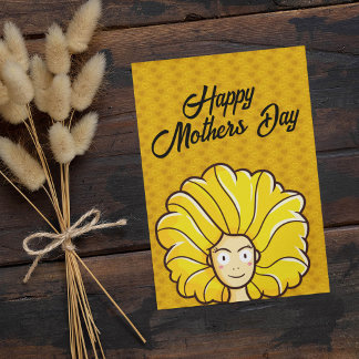 Personnalisez Happy Mother's Day Yellow Hair