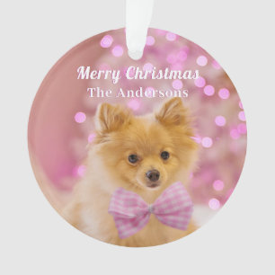 Personnalisez Joyeux Noël & Nom, Chien/Arbre Migno