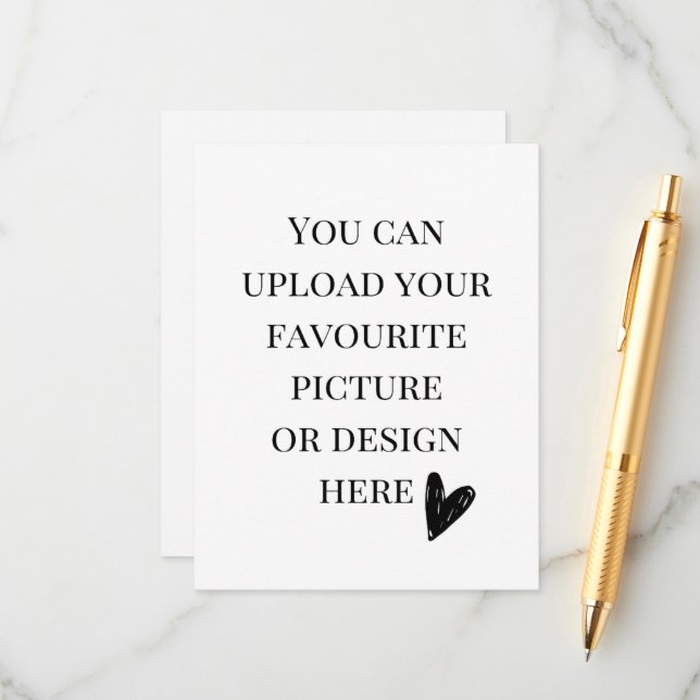 Personnalisez la carte de boîtier 4,25 po x 5,5 po (Devant/Arrière en situation)