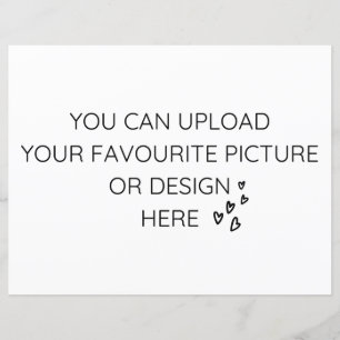 Personnalisez la carte de boîtier de 8,5 po x 11 p