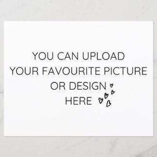 Personnalisez la carte de boîtier de 8,5 po x 11 p