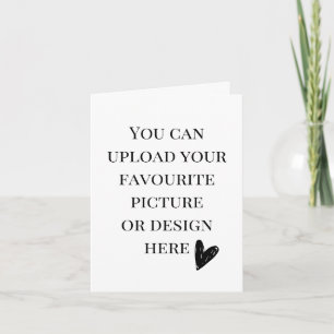 Personnalisez la carte de voeux pliée de 4 po x 5,