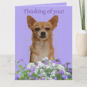 Personnalisez la grande carte "Thinking of you" po