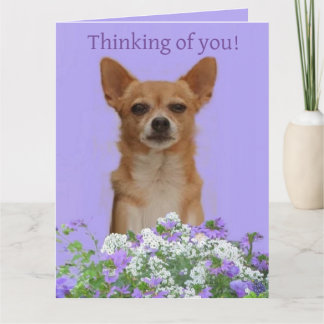 Personnalisez la grande carte "Thinking of you" po