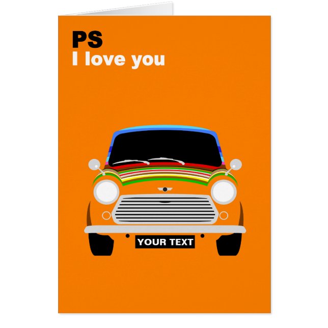 Personnalisez la voiture British Austin Mini Coope (Devant)