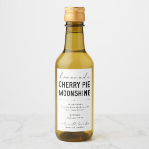 Personnalisez le Étiquette Moonshine à tarte ceris