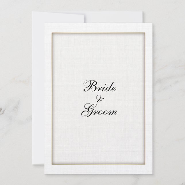 Personnalisez le faire-part de mariage métallique (Devant)