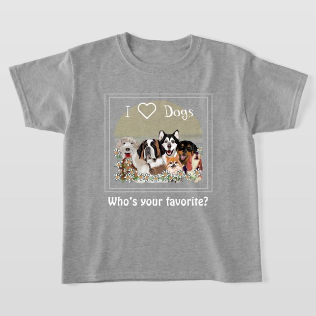 Personnalisez le T-shirt club de pack de chiens te (Poser)