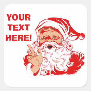 Personnalisez les autocollants du père noël