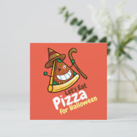 Personnalisez mignon Mangeons Pizza Invitation