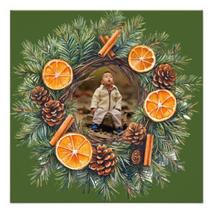 Personnalisez Noël avec une photo de couronne