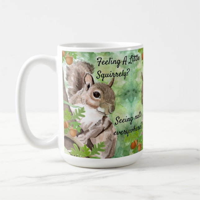 Personnalisez Squirrel Patrol Funny Coffee Cup Mug (Gauche)