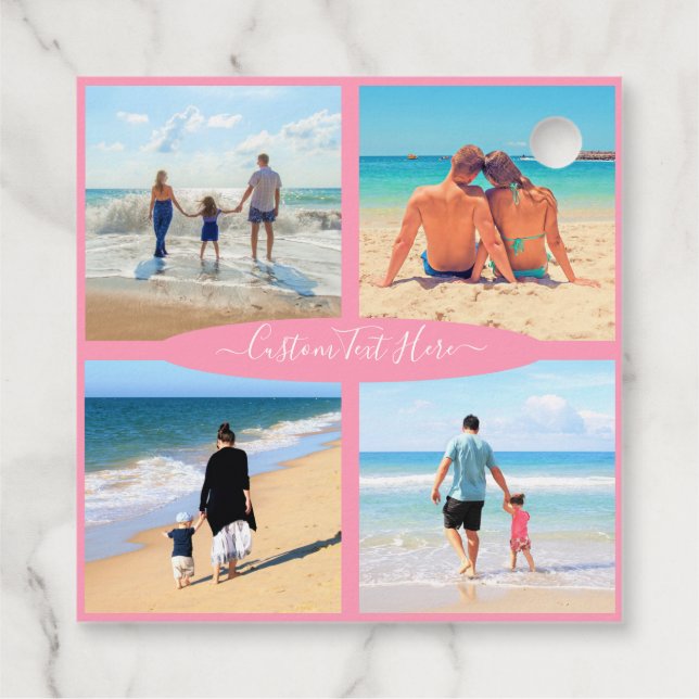 Personnalisez vos étiquettes cadeaux Collage photo (Dos)