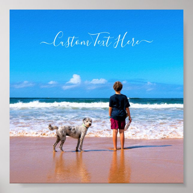 Personnalisez votre affiche photo avec le nom du t (Devant)