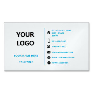 Personnalisez votre aimant de carte de visite avec