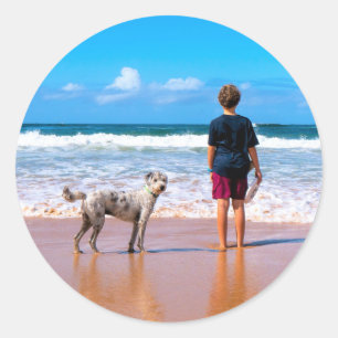 Personnalisez votre autocollant cadeau photo préfé