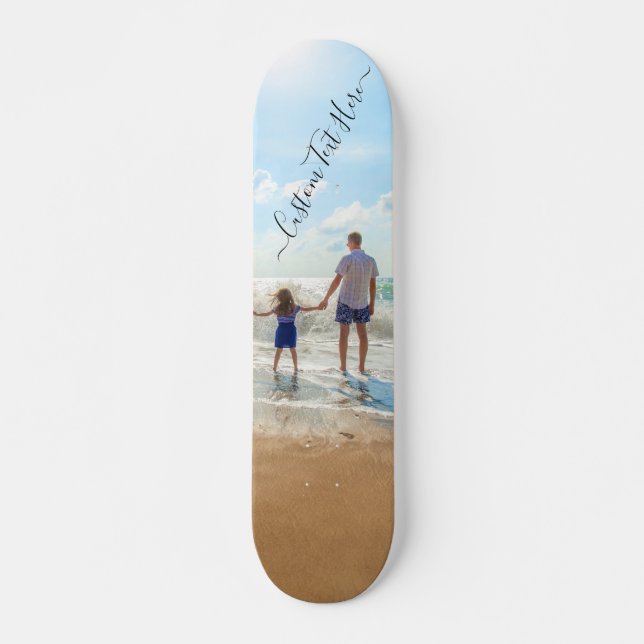Personnalisez votre cadeau de skateboard photo ave (Devant)