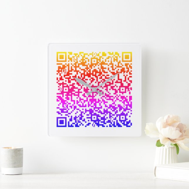 Personnalisez votre horloge murale de code QR - Ch (Maison)