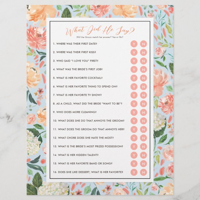 Personnalisez Votre Jeu de Réception de Mariage av (Devant)