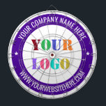 Personnalisez votre logo Nom Site Web Cible de fle<br><div class="desc">Couleurs et polices personnalisées - Concevez vos propres tableaux de bord personnalisés avec votre entreprise Logo et nom Site Web ou texte personnalisé Cadeau promotionnel Affaires ou Cibles de flechettes personnelles modernes - Faites votre propre design - Ajoutez votre logo - Image - Photo ou QR Code / et Nom...</div>