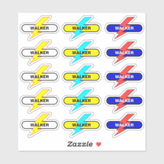 Personnalisez votre nom positif - 15 Stickers scol