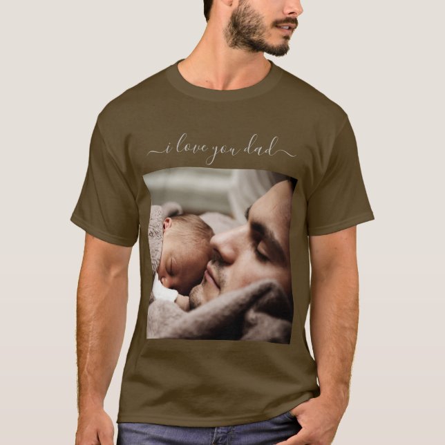 Personnalisez votre papa photo T-shirt cadeau avec (Devant)