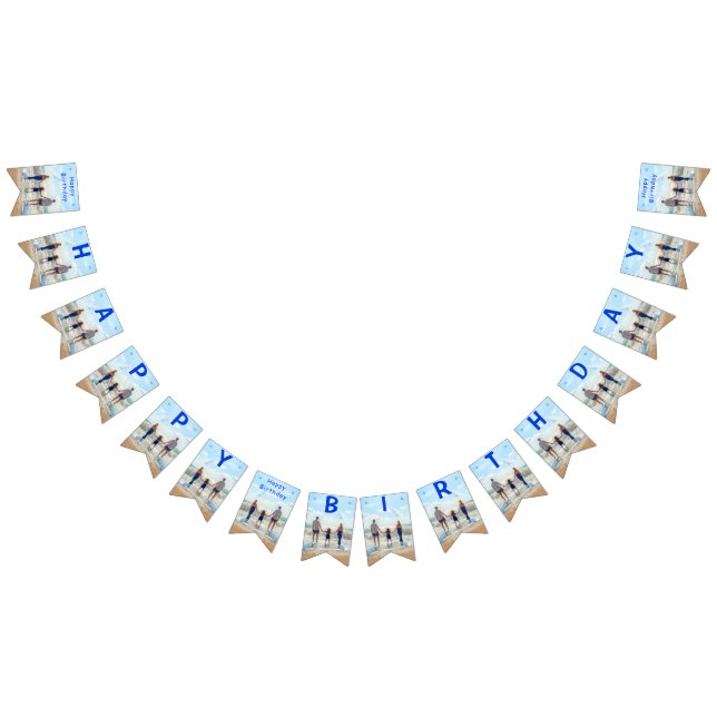 Personnalisez Votre Photo Joyeux drapeaux de Bunti (Tout)