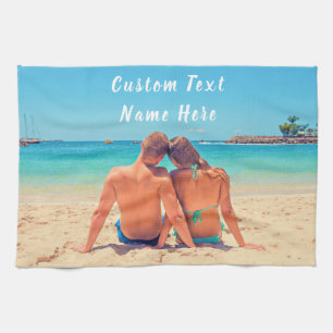 Personnalisez votre photo Serviette de cuisine ave