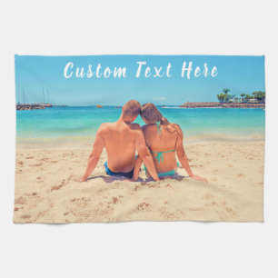 Personnalisez votre photo Serviette de cuisine ave