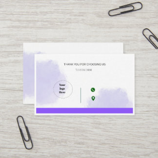personnalisez votre propre carte de visite